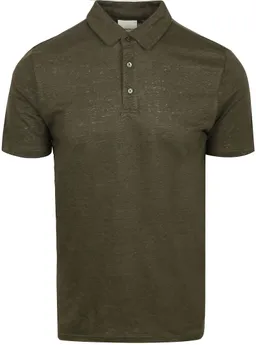 KnowledgeCotton Apparel KnowledgeCotton Apparel Poloshirt Leinen Dunkelgrün - Größe XL – Produktbild 1 von 1