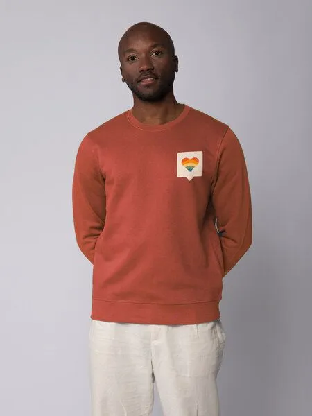watapparel watapparel Sweatshirt Unisex Von Herzen, Heritage brown, – Produktbild 2 von 3