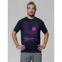 watapparel watapparel T-Shirt Unisex Sun and Moon Skyline, French navy, – Produktbild 1 von 1
