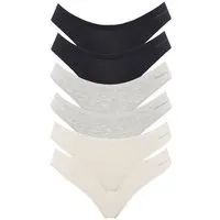 ORGANICATION ORGANICATION KAVINN | Tanga aus Bio-Baumwolle und TENCEL Modal im 6er-Pack, Mix-34, – Produktbild 1 von 1