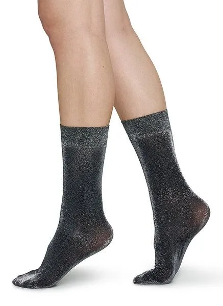 Swedish Stockings Swedish Stockings INES Glitzersocken, Schwarz, – Produktbild 1 von 2