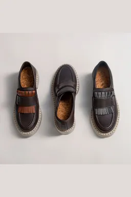 AGAZI AGAZI Damen vegan 3 In 1 Loafers Diane Leichte Sohle Schokoladenbraun – Produktbild 1 von 1