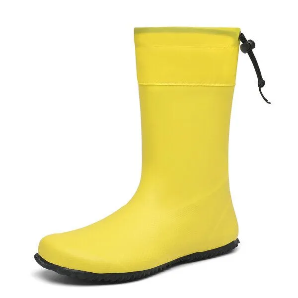 SAGUARO SAGUARO - Gummistiefel Barfußschuhe vegan Naturkautschuk, Gelb, – Produktbild 2 von 4