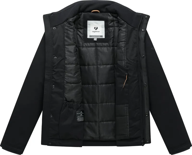 ragwear ragwear Outdoorjacke Dunore Y Leichte Winterjacke mit Stehkragen, wasserdicht und winddicht, Schwarz, – Produktbild 1 von 5