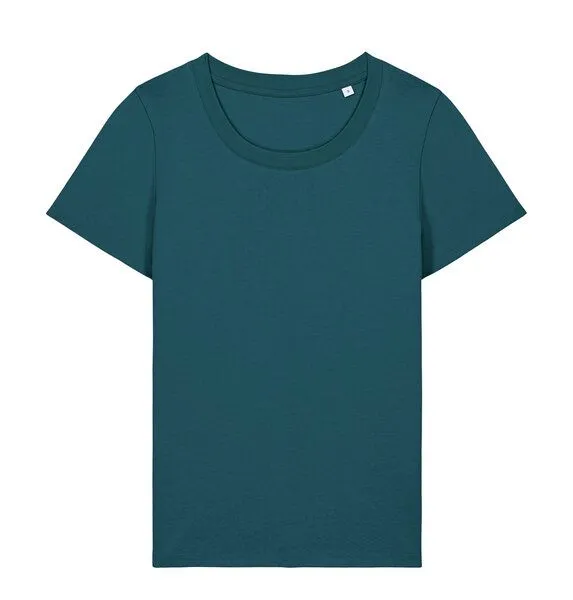 Greenspired Greenspired Fitted Damen T-Shirt aus 100 % Biobaumwolle 155 g/m² XS - 3XL, Blaugrün, – Produktbild 1 von 1
