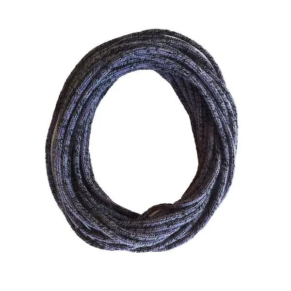 austriandesign.at austriandesign.at StrickKette "SloWool", Anthrazit/violett, – Produktbild 3 von 4