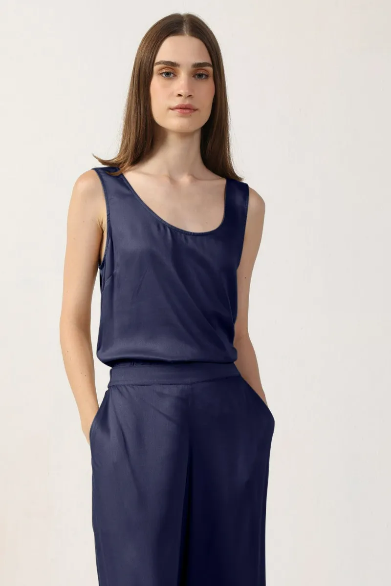 Neu Nomads Neu Nomads Damen vegan Tank Top Joelle Mitternachtsblau, Extra dunkelblau, – Produktbild 1 von 1