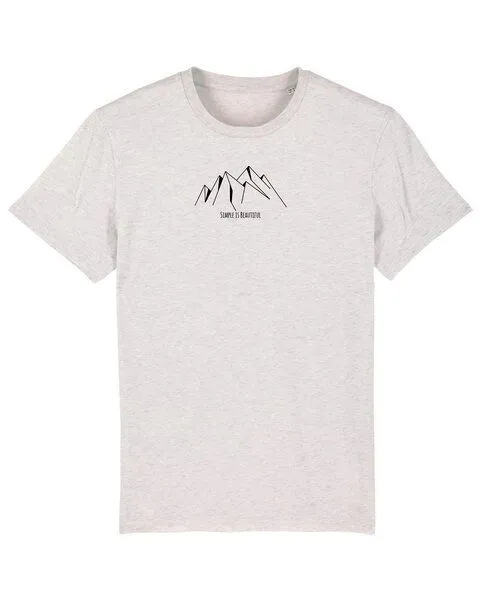 Human Family Human Family Bio Unisex Rundhals T-Shirt "Create - Simplicity", Grau-meliert, – Produktbild 1 von 4