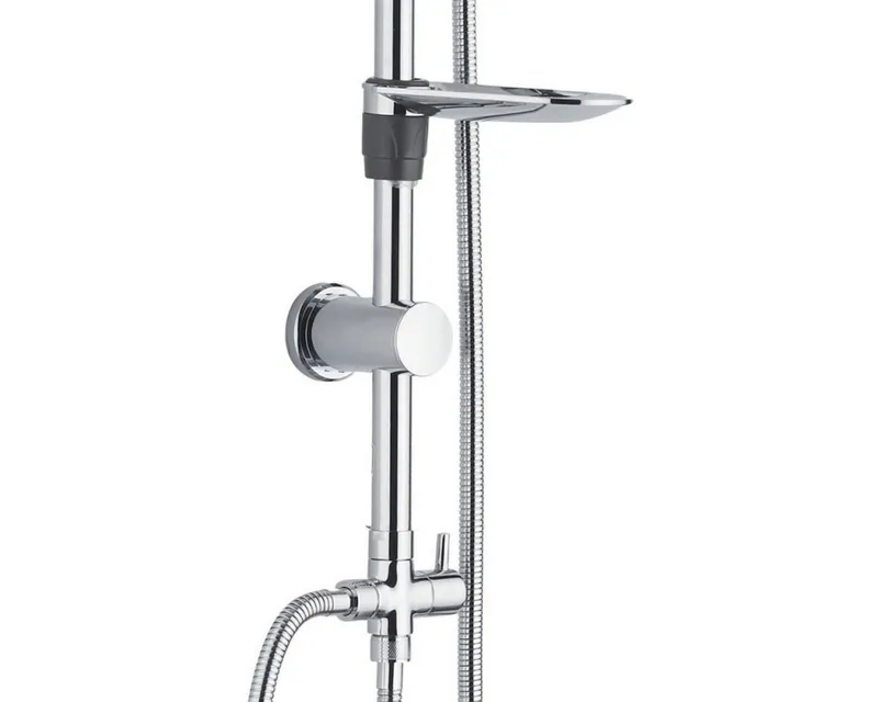 Hansgrohe Hansgrohe Wannenarmatur Vernis Blend Wannenmischer Set mit Aloni Handbrause und Regendusche (Spar-Set) Einhebel Badewannenarmatur, chrom oder schwarz matt – Produktbild 5 von 5