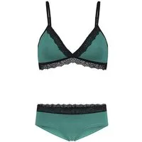 Frija Omina Frija Omina Set: Bio BH + Hipster Spitze dunkel, Smaragd, – Produktbild 2 von 3