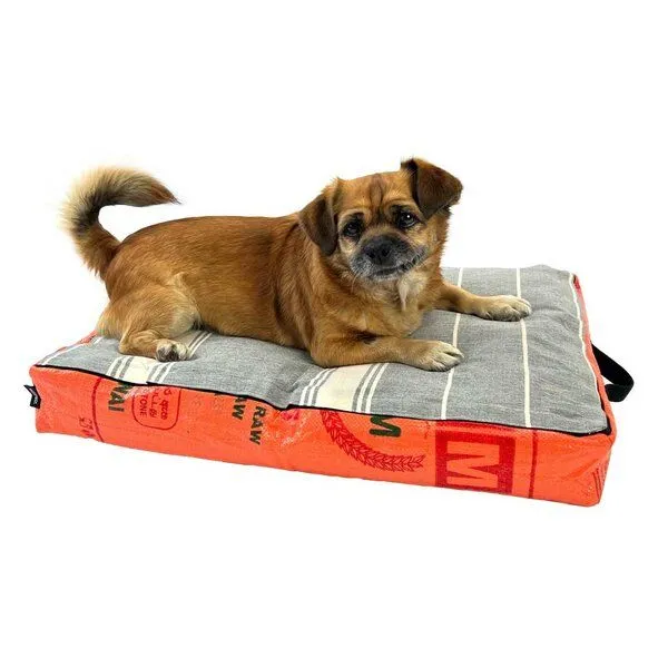 GOOPSI GOOPSI Hundebett mit BIO-Baumwollfüllung, Orange, – Produktbild 1 von 6