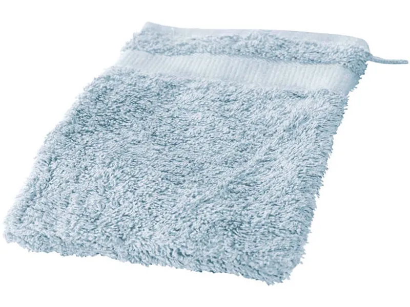 Cotonea Cotonea Bio Frottier-Waschhandschuh, Hellblau (blau), – Produktbild 1 von 3