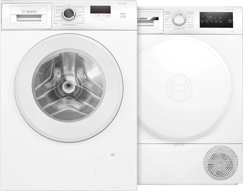Bosch Bosch WGE02420 + Bosch WTH83VV4, Weiß, – Produktbild 1 von 1