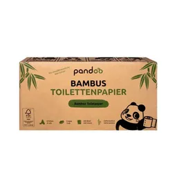 pandoo Pandoo Bambus Toilettenpapier - 8 Rollen á 200 Blatt - 3-lagig – Produktbild 1 von 1