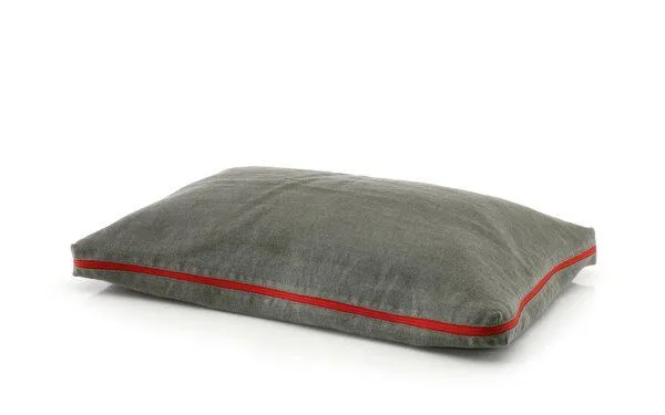 CHILL THE DOG® CHILL THE DOG® Hundekissen orthopädisch & waschbar – Bio-Hanf & Naturlatex, Dark grey (grau) rv rot, – Produktbild 2 von 4