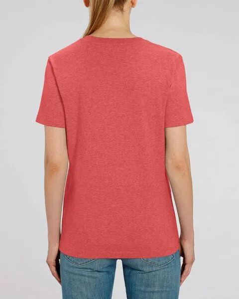Human Family Human Family Bio Unisex Rundhals T-Shirt "Protect our Planet", Rot-meliert, – Produktbild 3 von 3