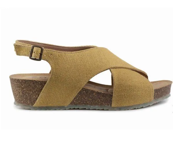 Zouri Zouri Vegane Plateau-Sandale MERMAID, Gelb, – Produktbild 3 von 3