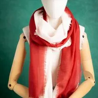 nahtur-design nahtur-design 2 Wolltücher "hauchfein", Rot-creme (rot), – Produktbild 1 von 1
