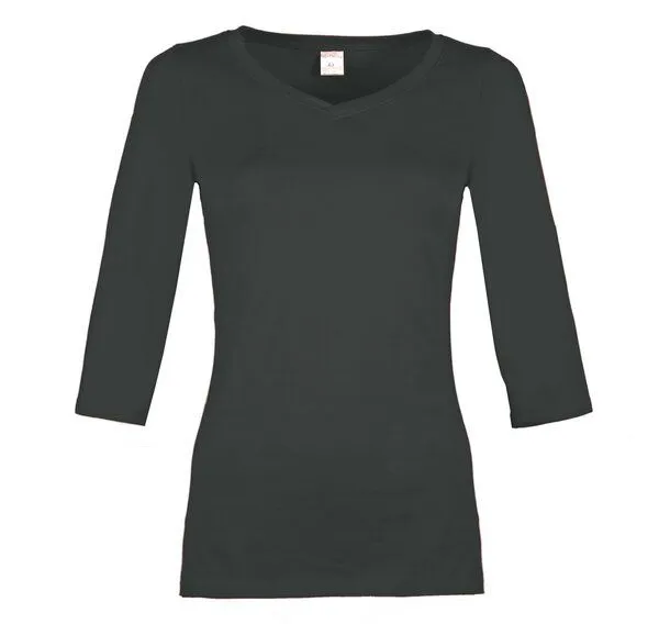 Frija Omina Frija Omina Bio 3/4 Arm-Shirt "Winda", Anthrazit (grau), – Produktbild 1 von 1