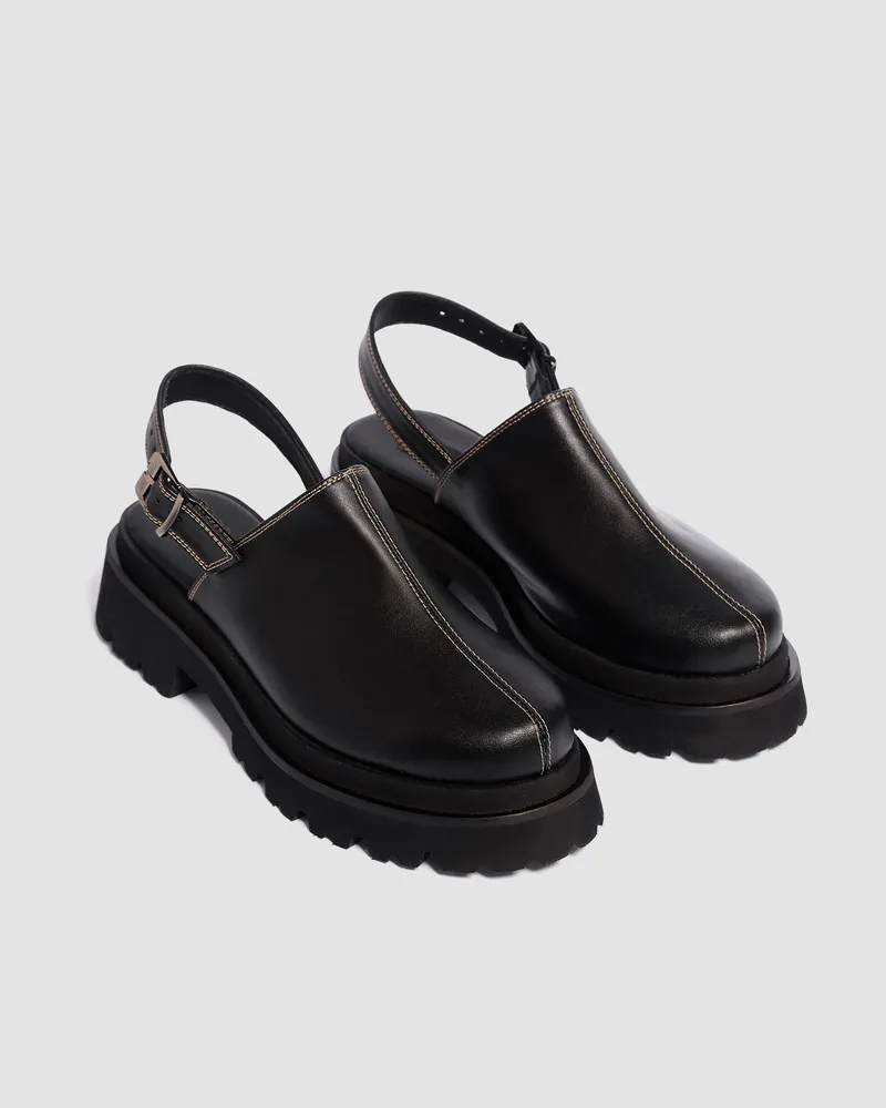 BOHEMA BOHEMA Damen vegan Clogs Urban Schwarz, Schwarz, – Produktbild 2 von 2