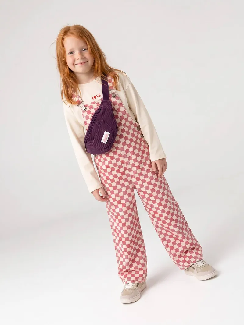 Vertbaudet Shirt mit Schriftzug Mädchen BASIC, Wollweiß, – Produktbild 4 von 4