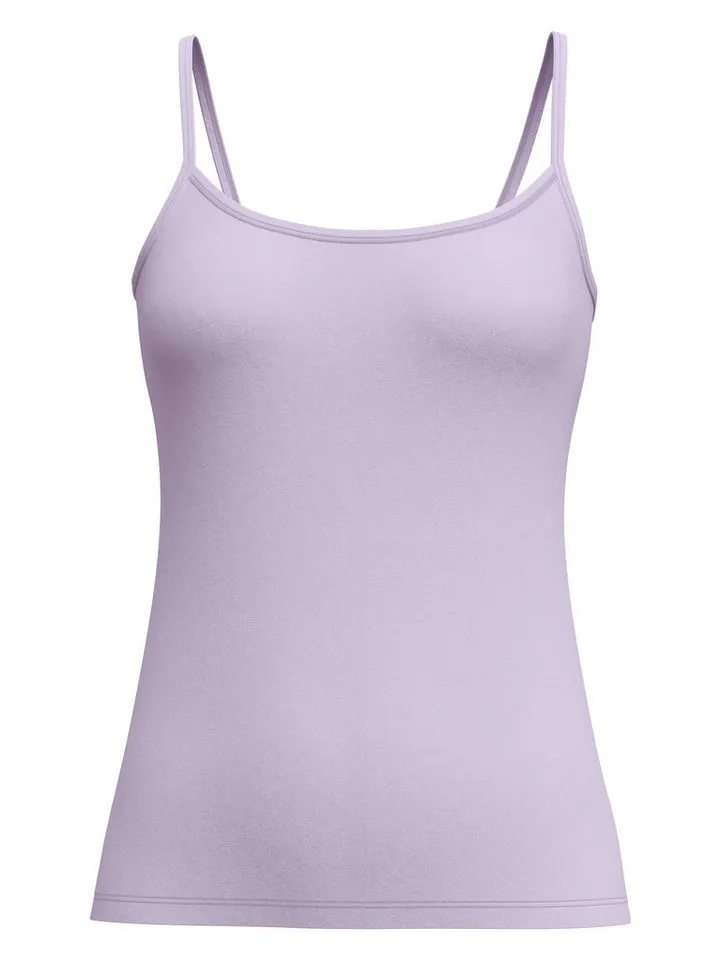 CALIDA CALIDA Unterhemd Natural Comfort Baumwoll-Mix, Single Jersey Qualität, weich, elastisch, pillingarm, Lila, – Produktbild 2 von 5
