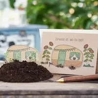 Die Stadtgärtner Die Stadtgärtner Zuhause ist, wo Du bist | Grußkarte für Camper und Wohnwagen-Urlauber – Produktbild 1 von 1