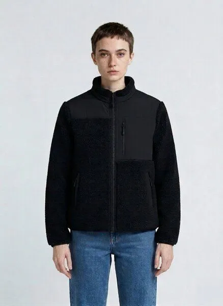 UNIPOLAR UNIPOLAR Fleece-Jacke Brock, Black, – Produktbild 3 von 4