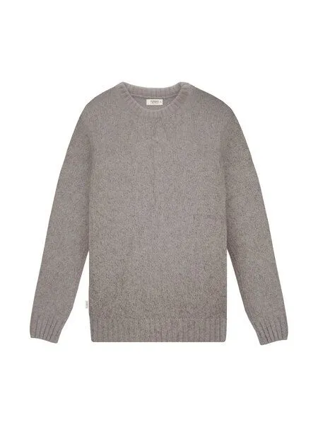 FUXBAU FUXBAU Männer Merino Strickpullover, Braunmeliert, – Produktbild 3 von 4