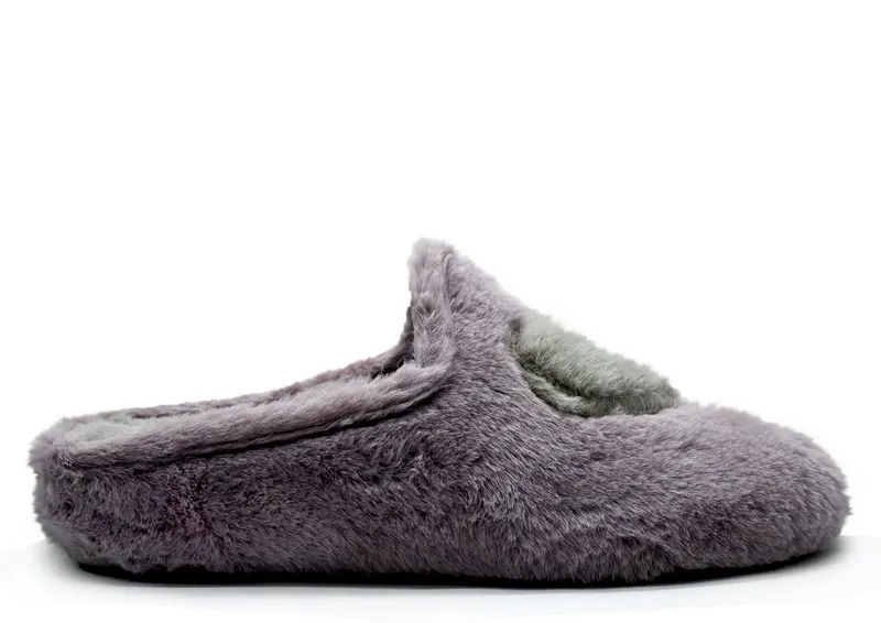 thies thies Damen vegan Hausschuhe Rec Heart Blassrosa Rosa, Hellgrau, – Produktbild 2 von 2