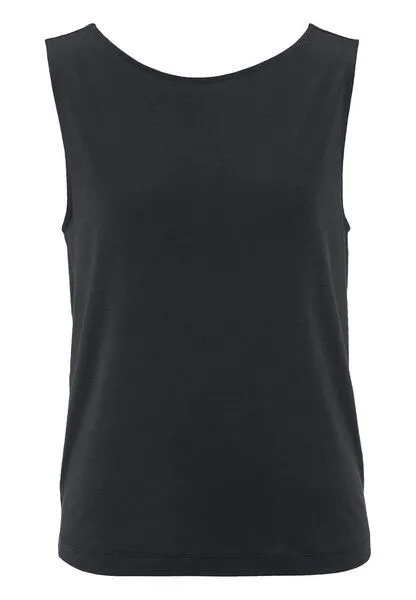 hessnatur hessnatur Jersey Top Relaxed aus TENCEL Lyocell, Schwarz, – Produktbild 3 von 4