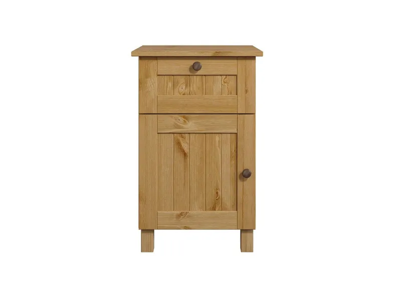 OTTO home Nachtkommode Juventus, Nako, Nachttisch, mit einer Schublade, aus massiver Kiefer, FSC®-zertifiziert, Beige, – Produktbild 2 von 5