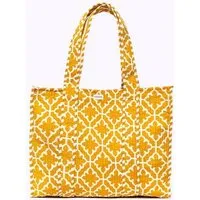 KIKOONI KIKOONI handgefertigter XL Shopper, Golden magic, – Produktbild 1 von 1