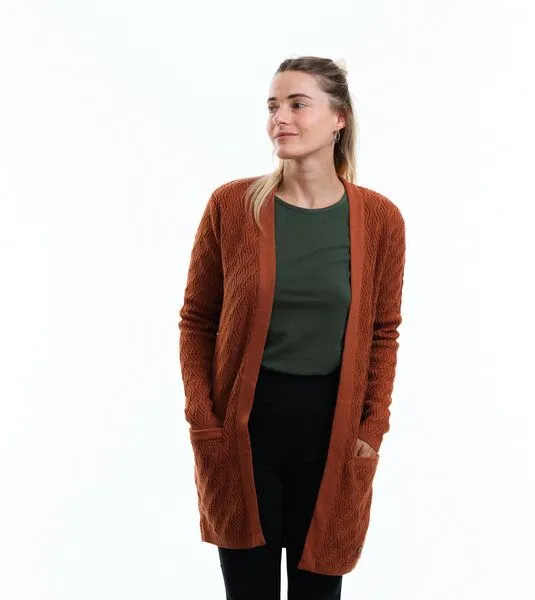 Gary Mash GARY MASH Long-Cardigan Alamo aus Biobaumwolle, Toffee (braun), – Produktbild 4 von 4
