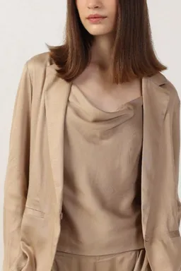 Neu Nomads Neu Nomads Damen vegan Top Camisole Cowl Neck Goldie Beige – Produktbild 1 von 1
