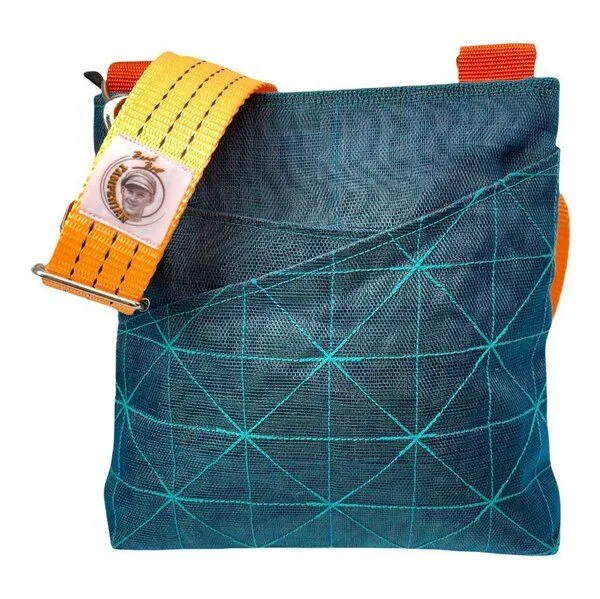 Beadbags Beadbags Umhängetasche aus reused Moskitonetz NET11TJ, Dunkelblau, – Produktbild 1 von 4