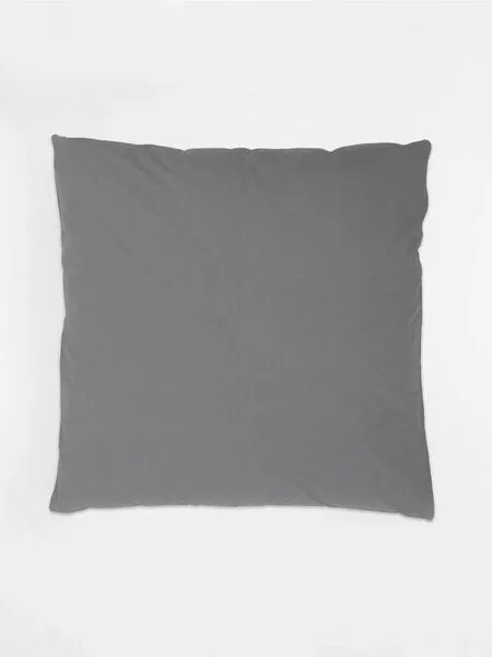 erlich textil erlich textil Fred Kopfkissenbezug aus weicher Bio-Baumwolle, made in Europe, Dunkelgrau, – Produktbild 6 von 6
