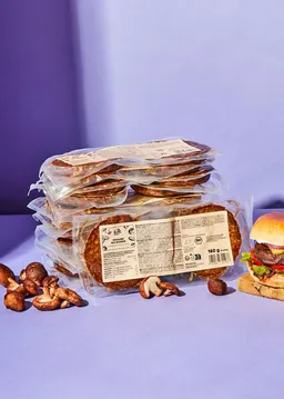 KoRo Veganer Bio Burger Shiitake und Paprika 12 x 160 g – Produktbild 1 von 1
