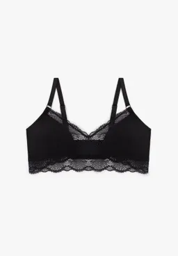 Lovjoi LOVJOI Damen vegan Bralette Stipa Schwarz – Produktbild 1 von 1