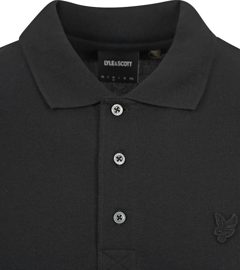 Lyle and Scott Lyle and Scott Tonal Eagle Polo Schwarz - Größe M, Schwarz, – Produktbild 4 von 5