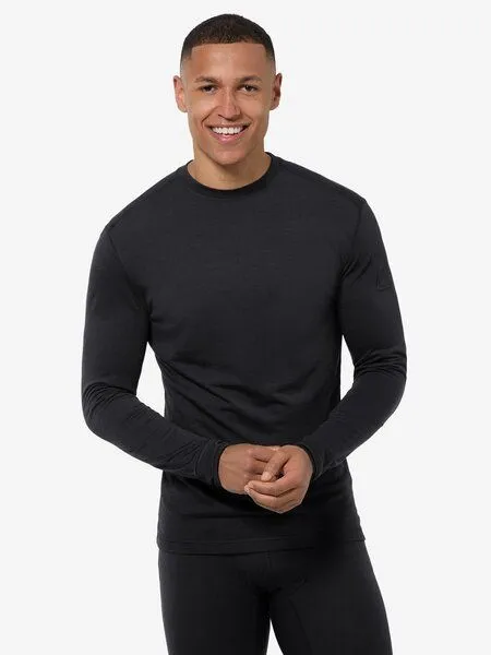 Super.Natural Super.Natural M Bio Base LS für Herren, Merino, Jet black, – Produktbild 1 von 4