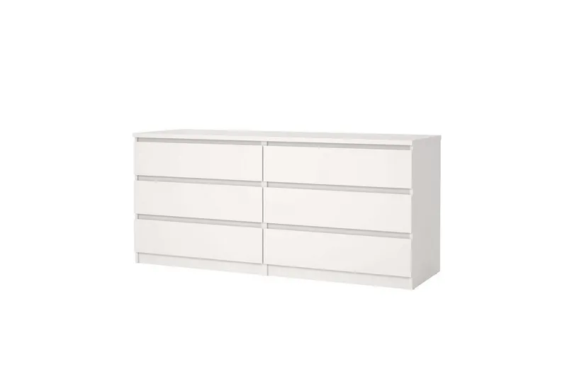 Home affaire Kommode Naia - 6 Schubladen & grifflose Front, Made in Denmark (Breite: 158 cm), Viel Stauraum mit griffloser Front, in mehreren Farben, Weiß, – Produktbild 4 von 5