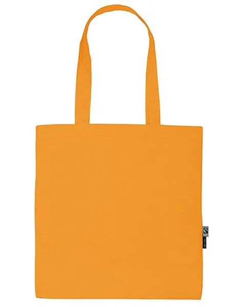 Neutral Neutral Baumwolltasche Einkaufstasche Shopper Lange Henkel 38 x 42 cm, Okay orange, – Produktbild 2 von 3