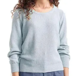 Rifò - Circular Fashion Made in Italy Rifò - Circular Fashion Made in Italy Recycelter Pullover für Frauen aus Denim-Baumwolle Grazia – Produktbild 1 von 1