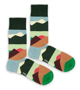 DillySocks DillySocks Socken Mountain Peaks aus Biobaumwoll-Mix – Produktbild 1 von 1