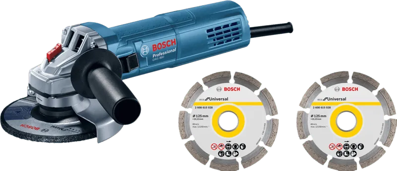 Bosch Professional Bosch Professional GWS 880 + 2 Diamantscheiben – Produktbild 1 von 1