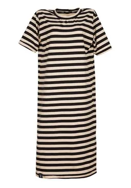 Lena Schokolade Lena Schokolade Streifen Kleid aus Bio-Jersey – Produktbild 1 von 1