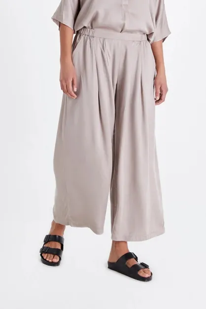 Neu Nomads Neu Nomads Damen vegan Hose Cropped Palazzo Atmosphere, Beige, – Produktbild 2 von 2