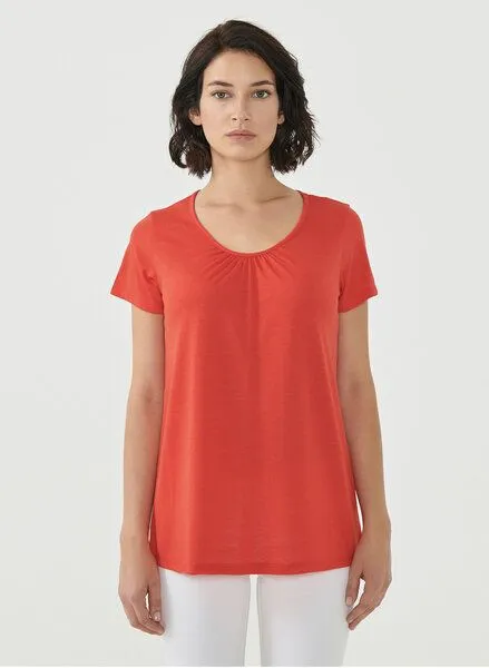 ORGANICATION ORGANICATION T-Shirt aus REPREVE® und LENZING ECOVERO, Red, – Produktbild 1 von 4