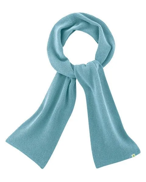 HempAge HempAge Schal Hanf/Bio-Baumwolle, Wave-170 blau, – Produktbild 1 von 4